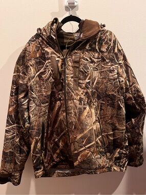 Drake Men's Camouflage Hunting Jacket - Brown/Green